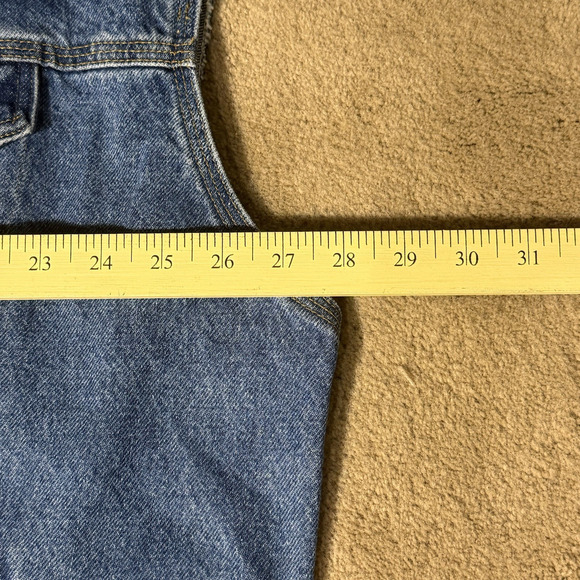 Vtg Carhartt Denim Vest Mens Trucker 2XL Tall Sons of Anarchy Union Made in USA - Picture 4 of 9